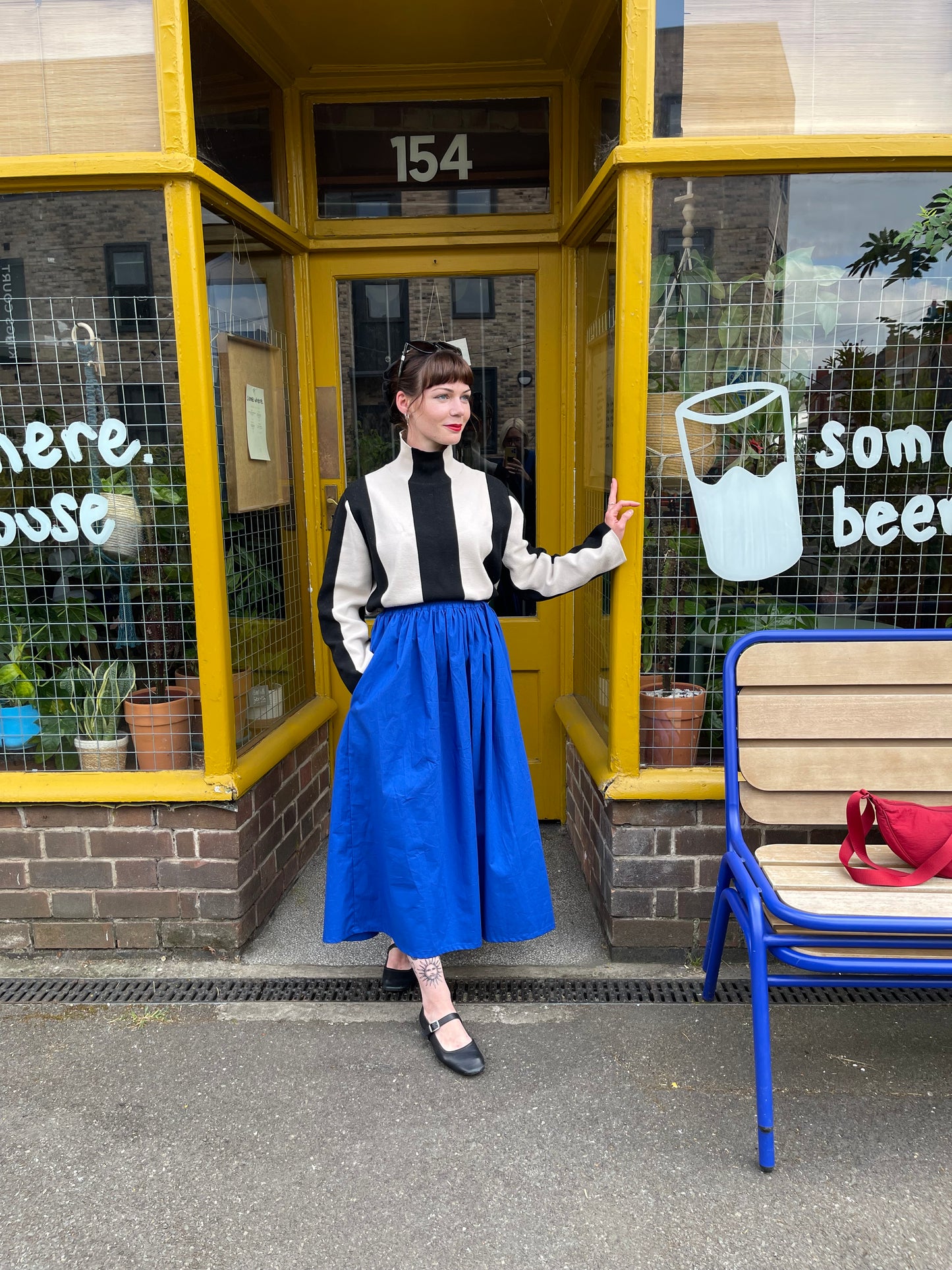 Bloom Midi Skirt in Sustainable Cotton Fabric