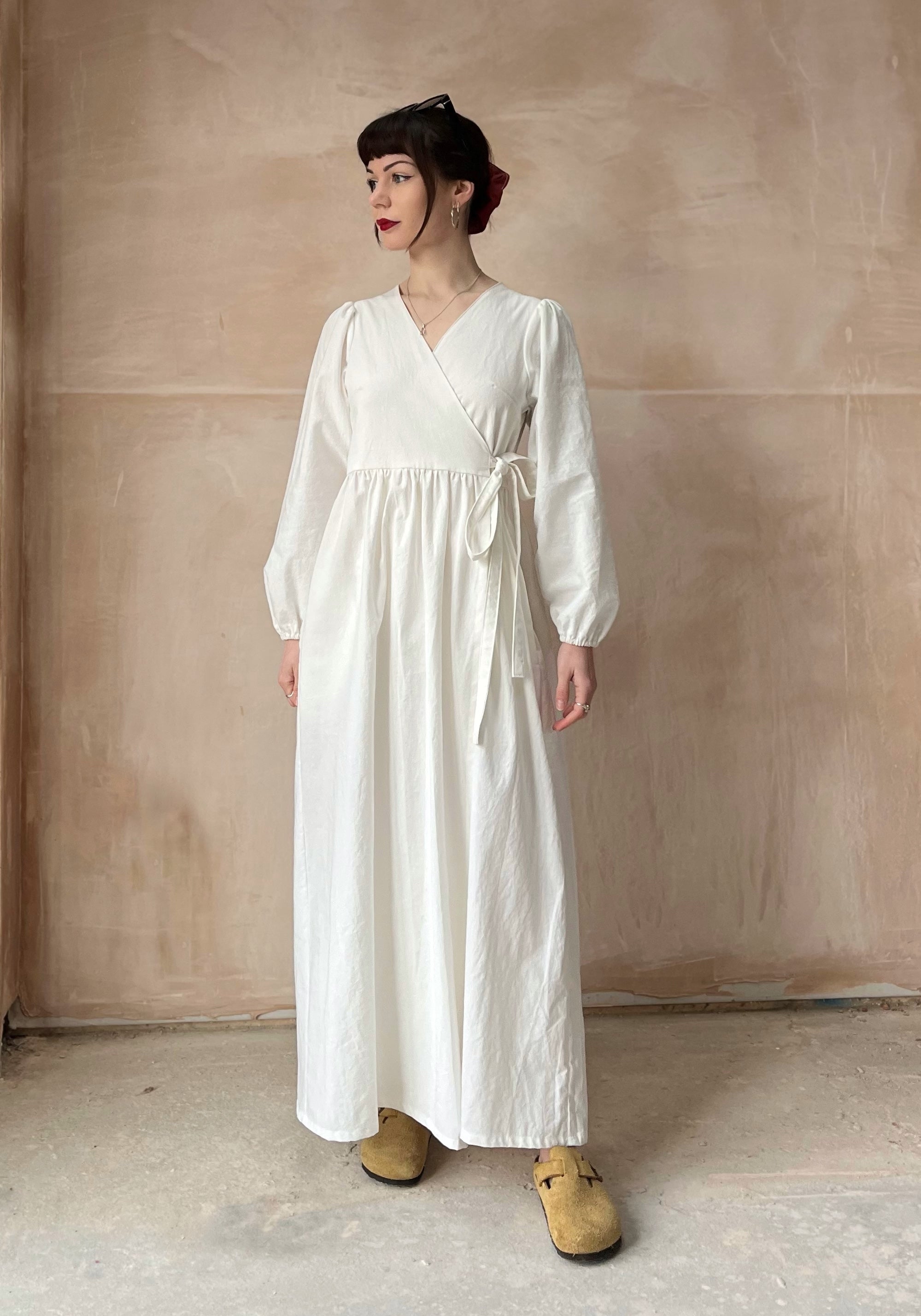 Heather Wrap Dress in Sustainable Cotton