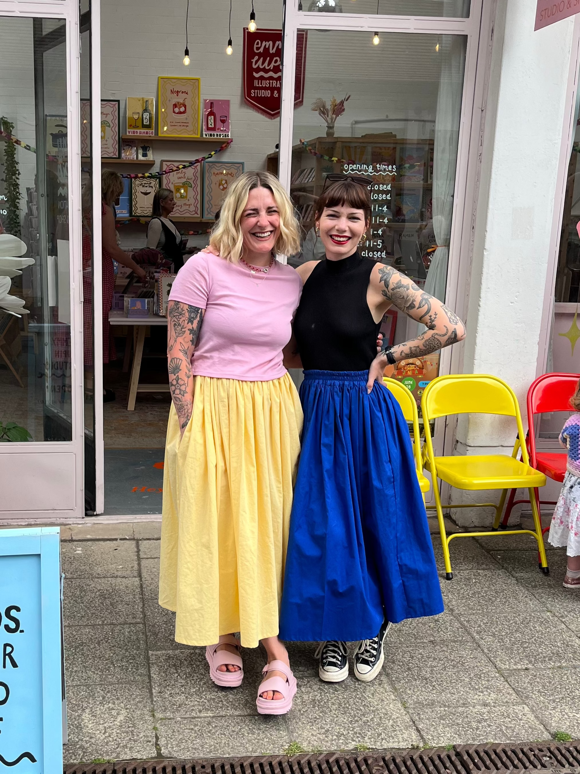 Bloom Midi Skirt in Sustainable Cotton Fabric