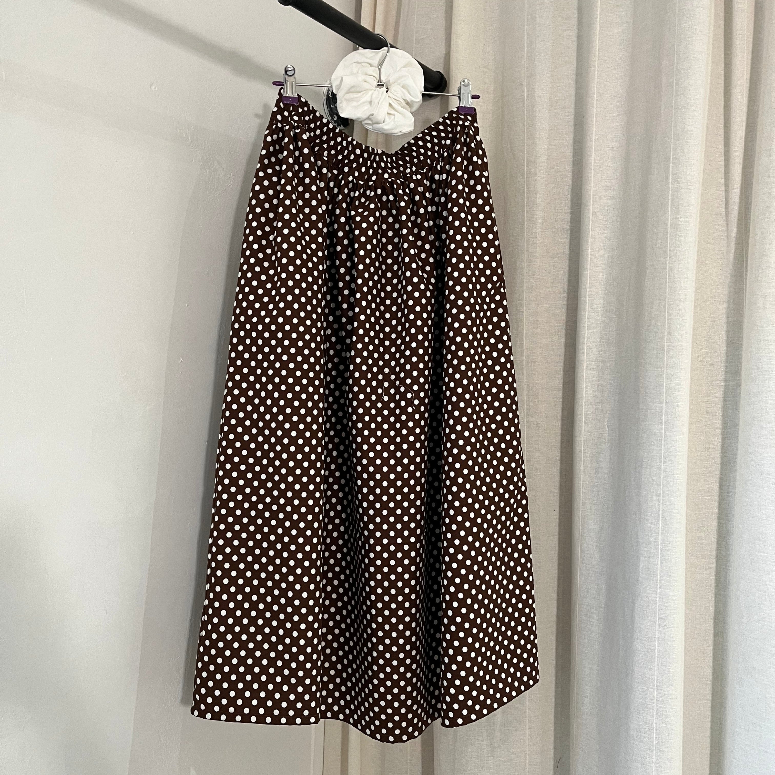 Limited Edition Sustainable Polka Dot Midi Skirt