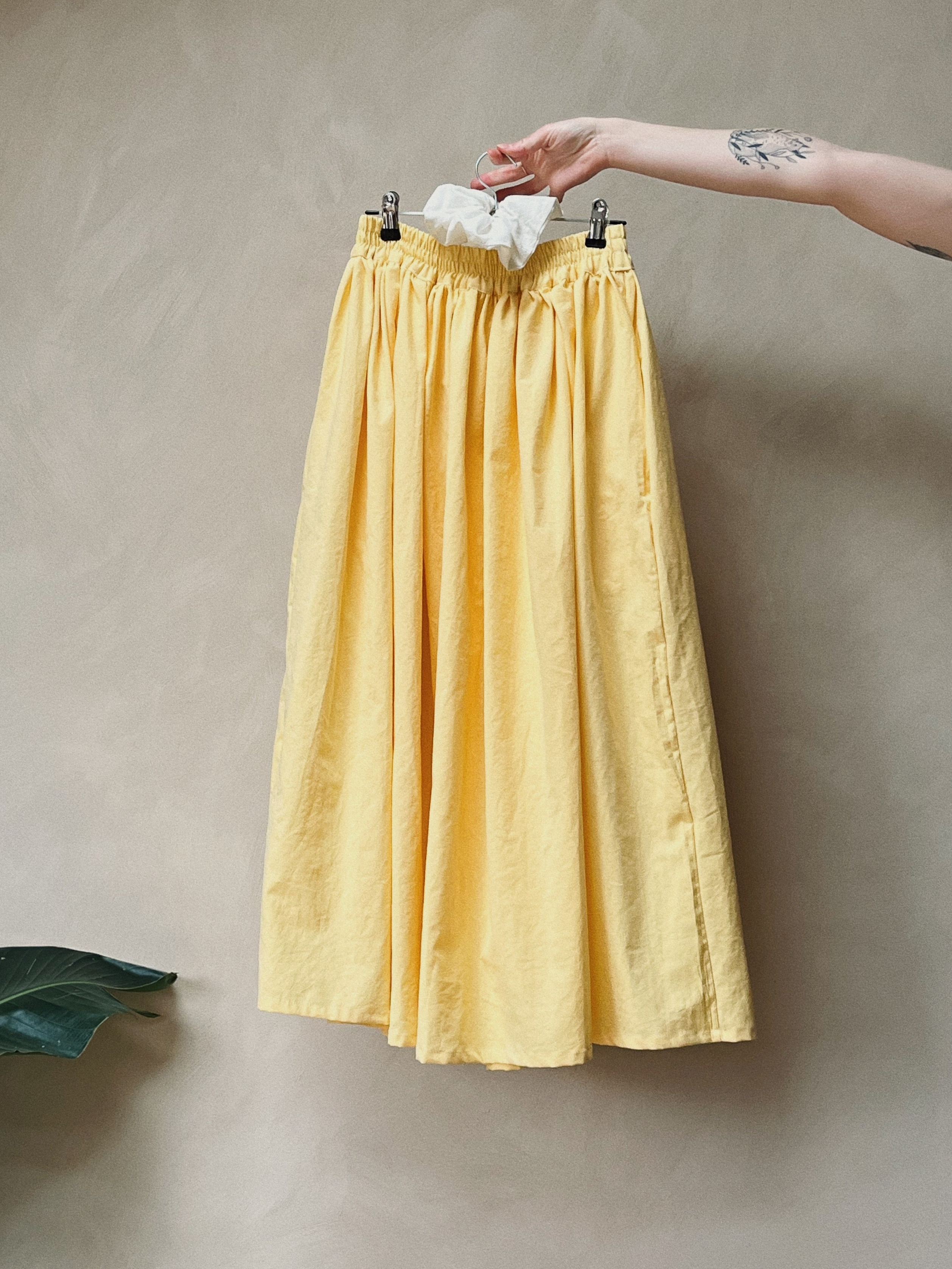 Ready to ship - The Bloom Skirt in Butter Yellow Size 14