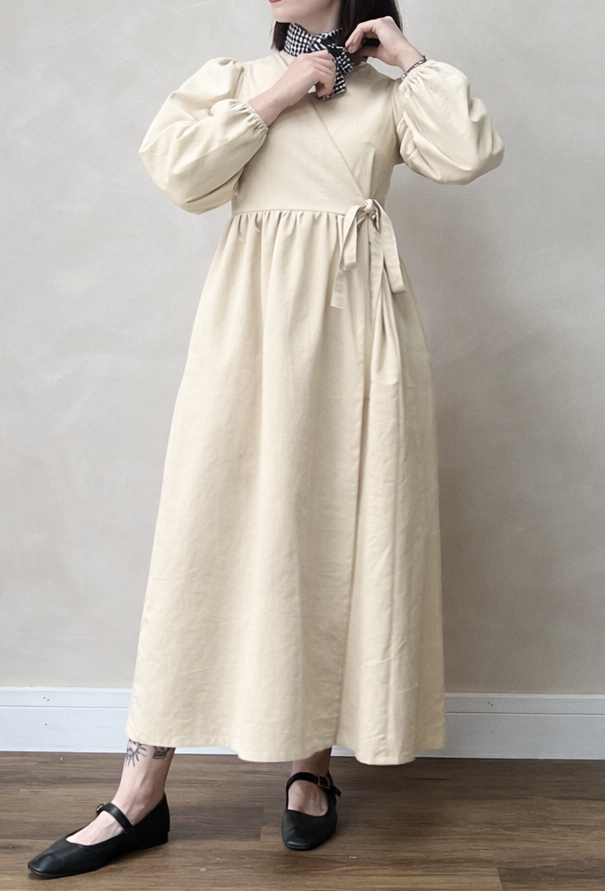 Made To Order - Heather Wrap Dress in Sustainable Cotton