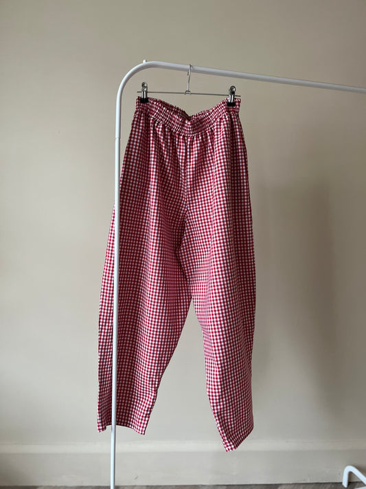 Sheila trousers in red gingham size S 8