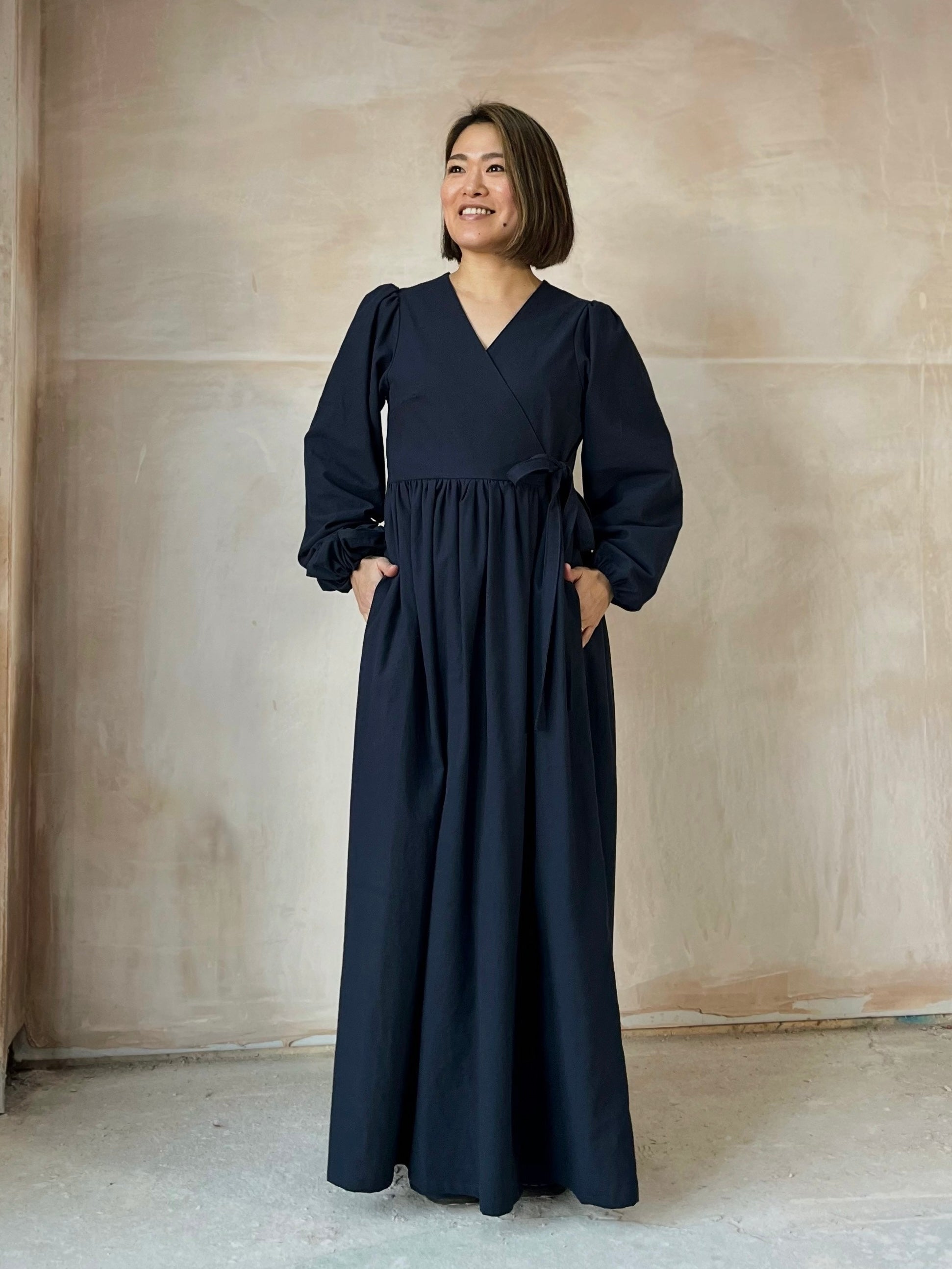 Heather Wrap Dress in Sustainable Cotton