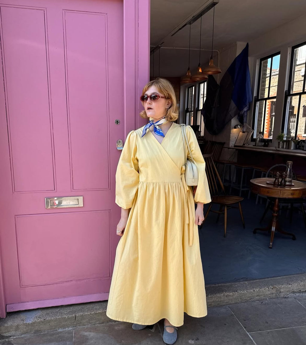 Heather Wrap Dress in Sustainable Cotton