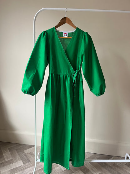 003 edit ready to ship - heather dress in green, size XS
