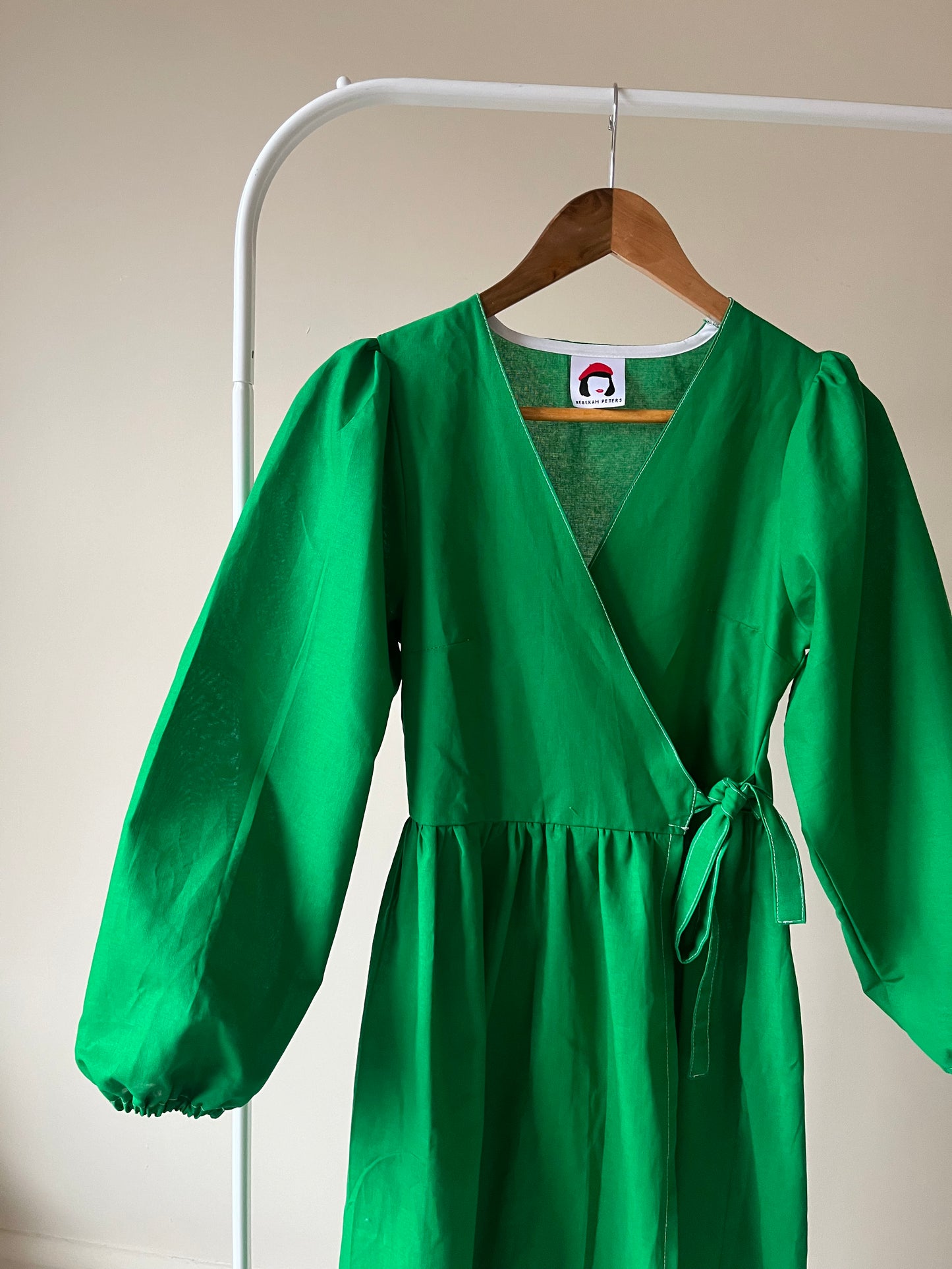 003 edit ready to ship - heather dress in green, size XS