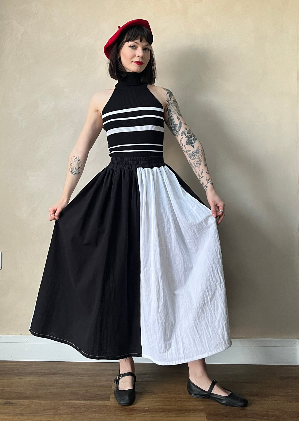 Made To Order - Mix + Match - Bloom Midi Skirt in Sustainable Cotton