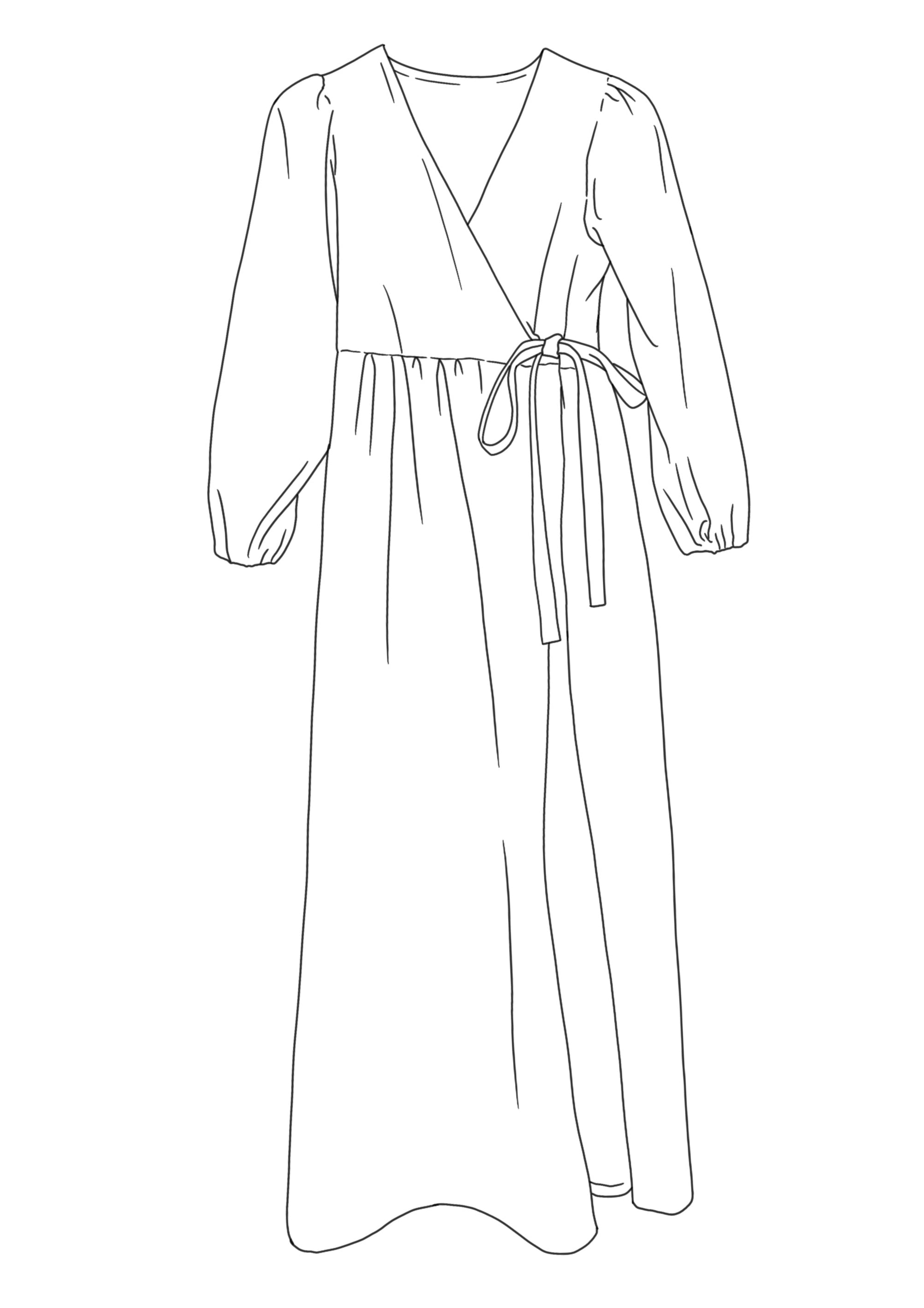 Heather Wrap Dress in Sustainable Cotton