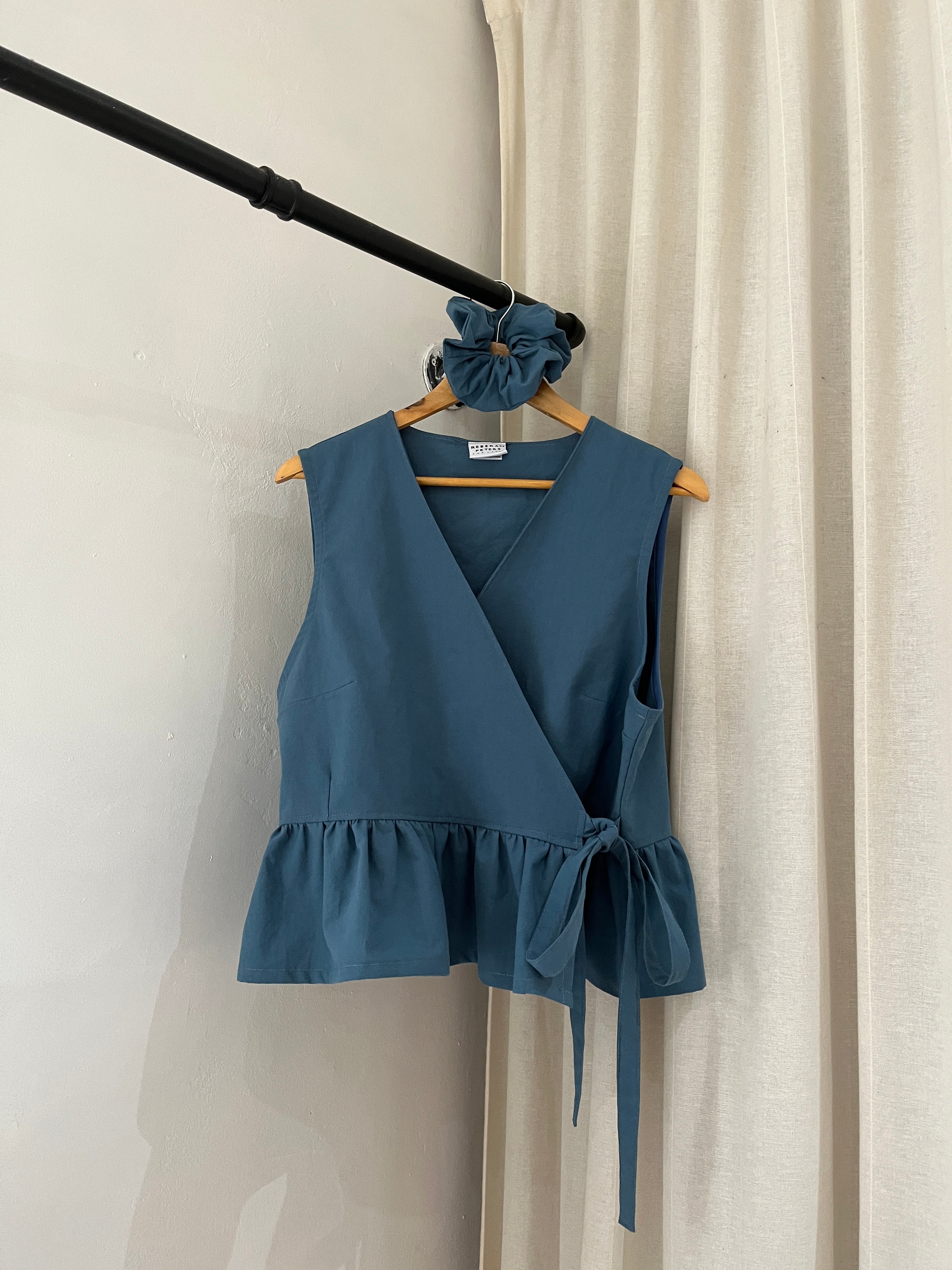 Made To Order - The Heather Wrap Blouse in Sustainable Cotton