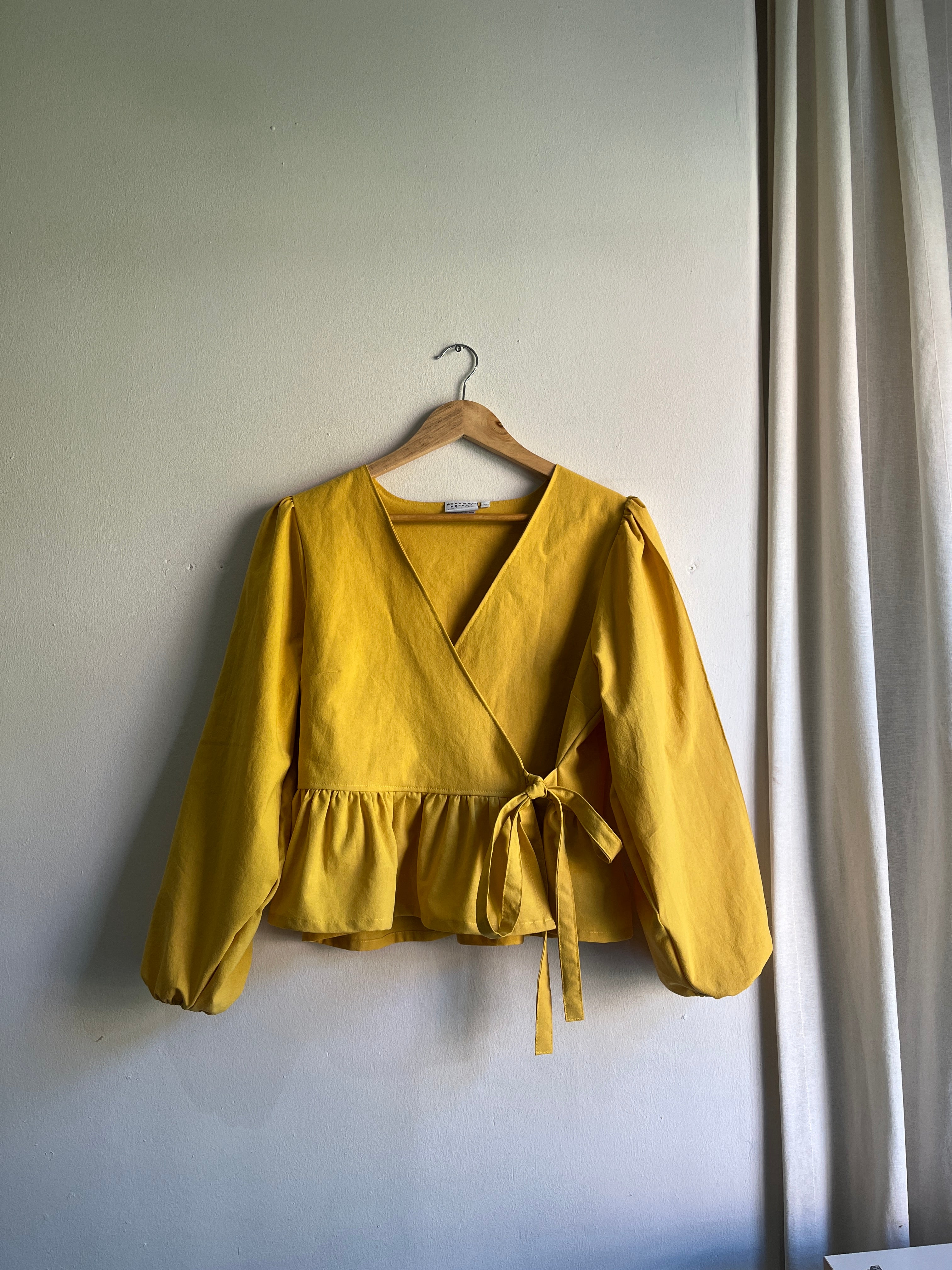 Made To Order - The Heather Wrap Blouse in Sustainable Cotton