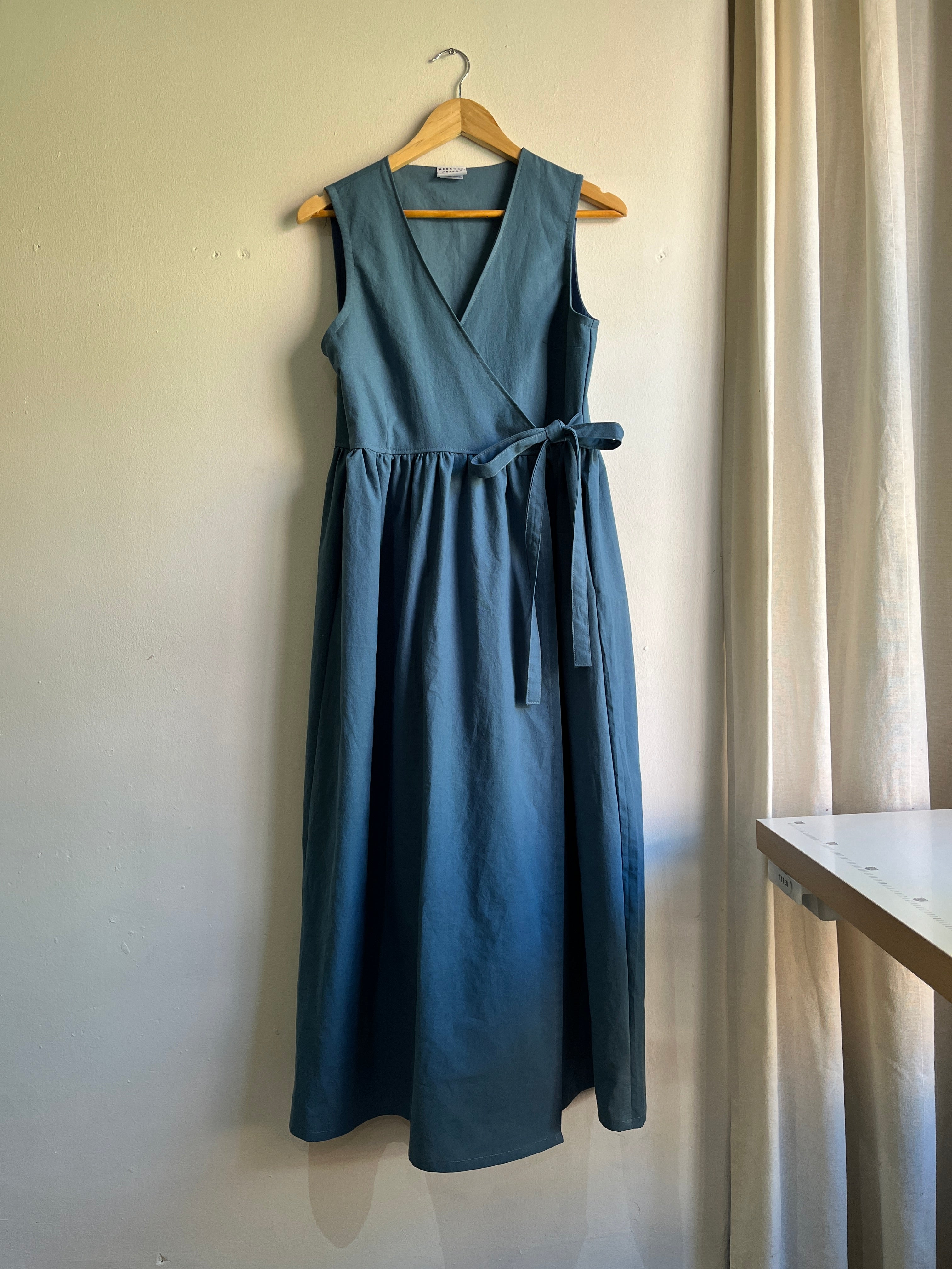 Ready to ship - The Heather Dress in Petrol Blue Size 8