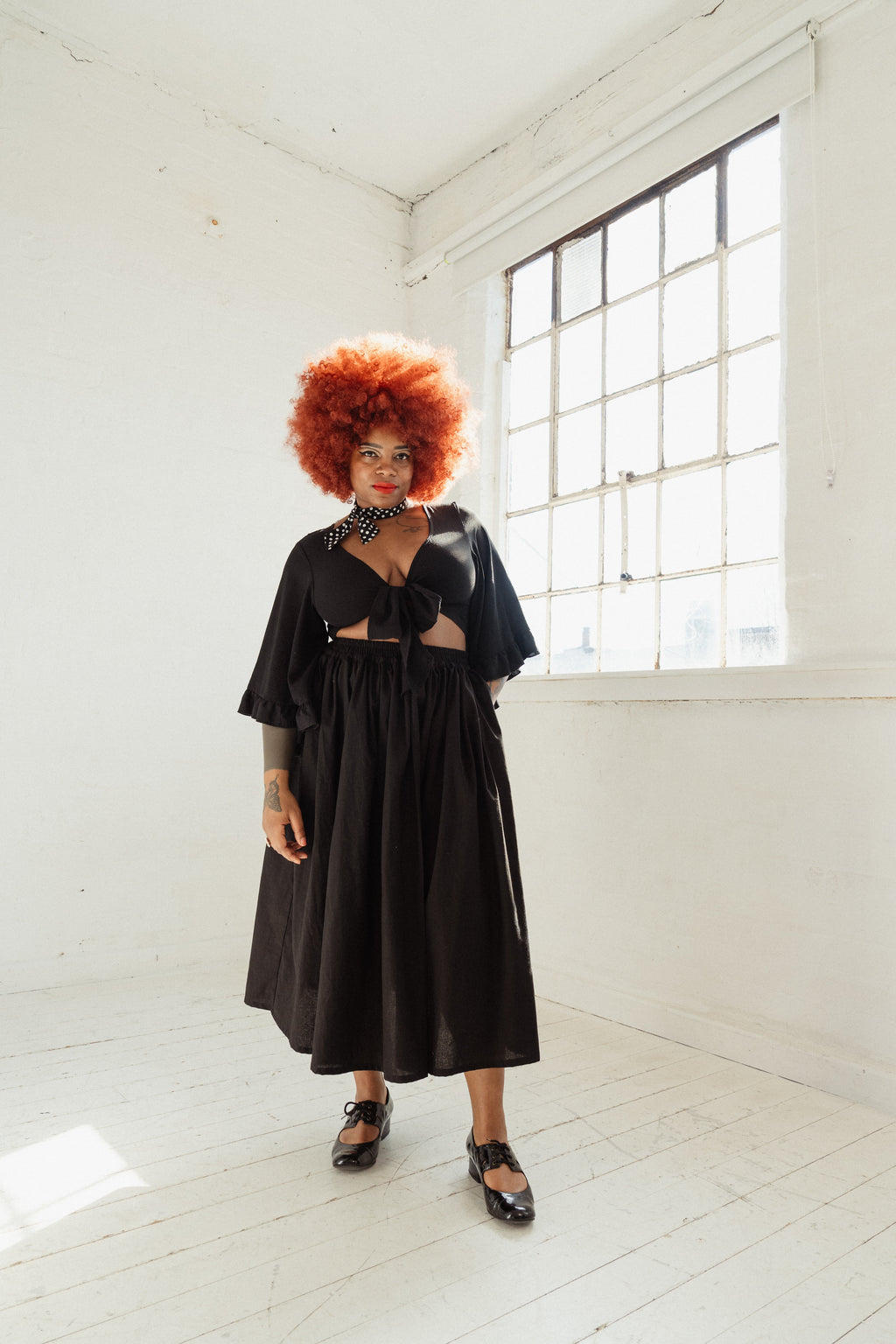 Made To Order - Bloom Midi Skirt in Sustainable Cotton Fabric