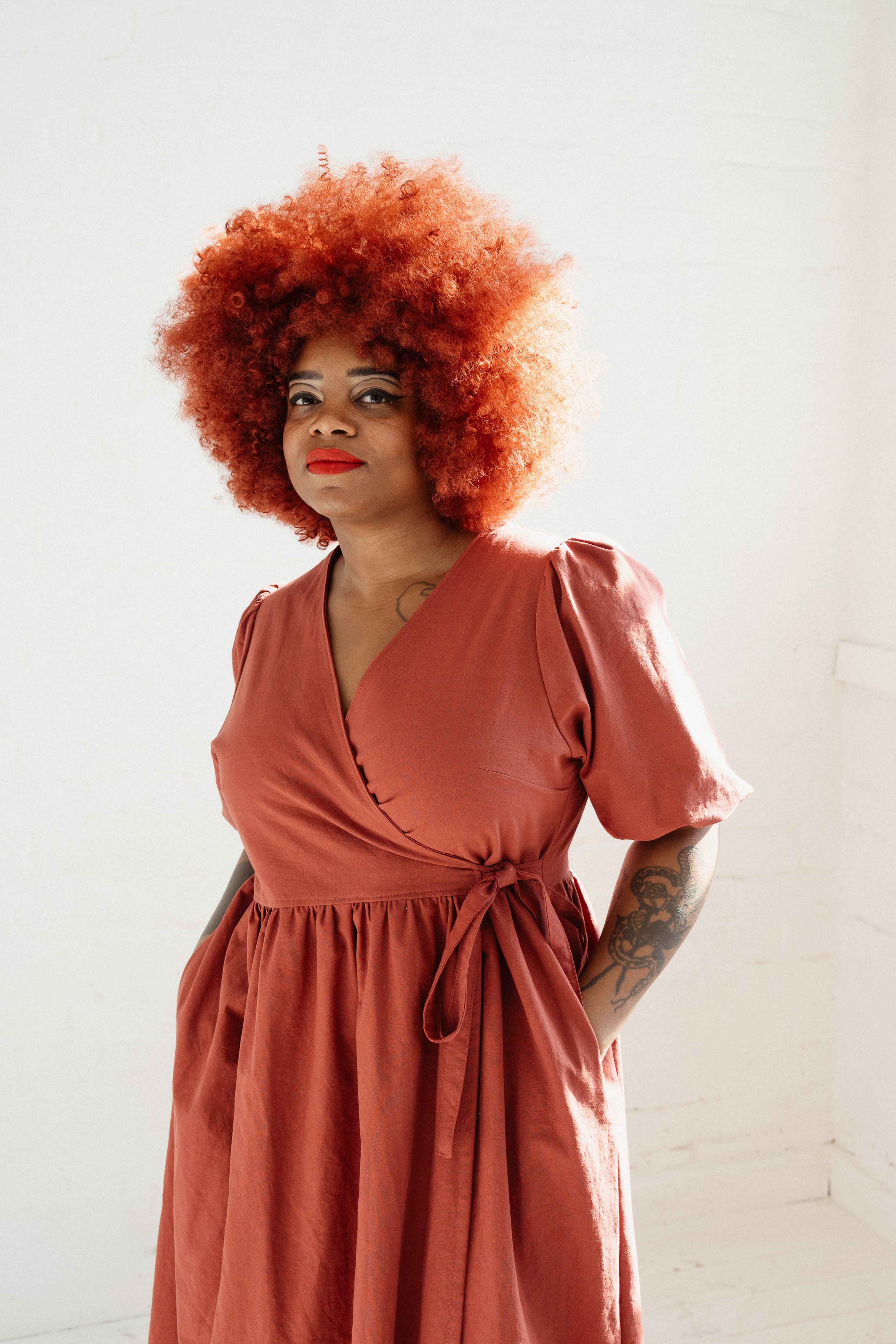 Ready to ship - The Heather Dress in Sandalwood Size 16