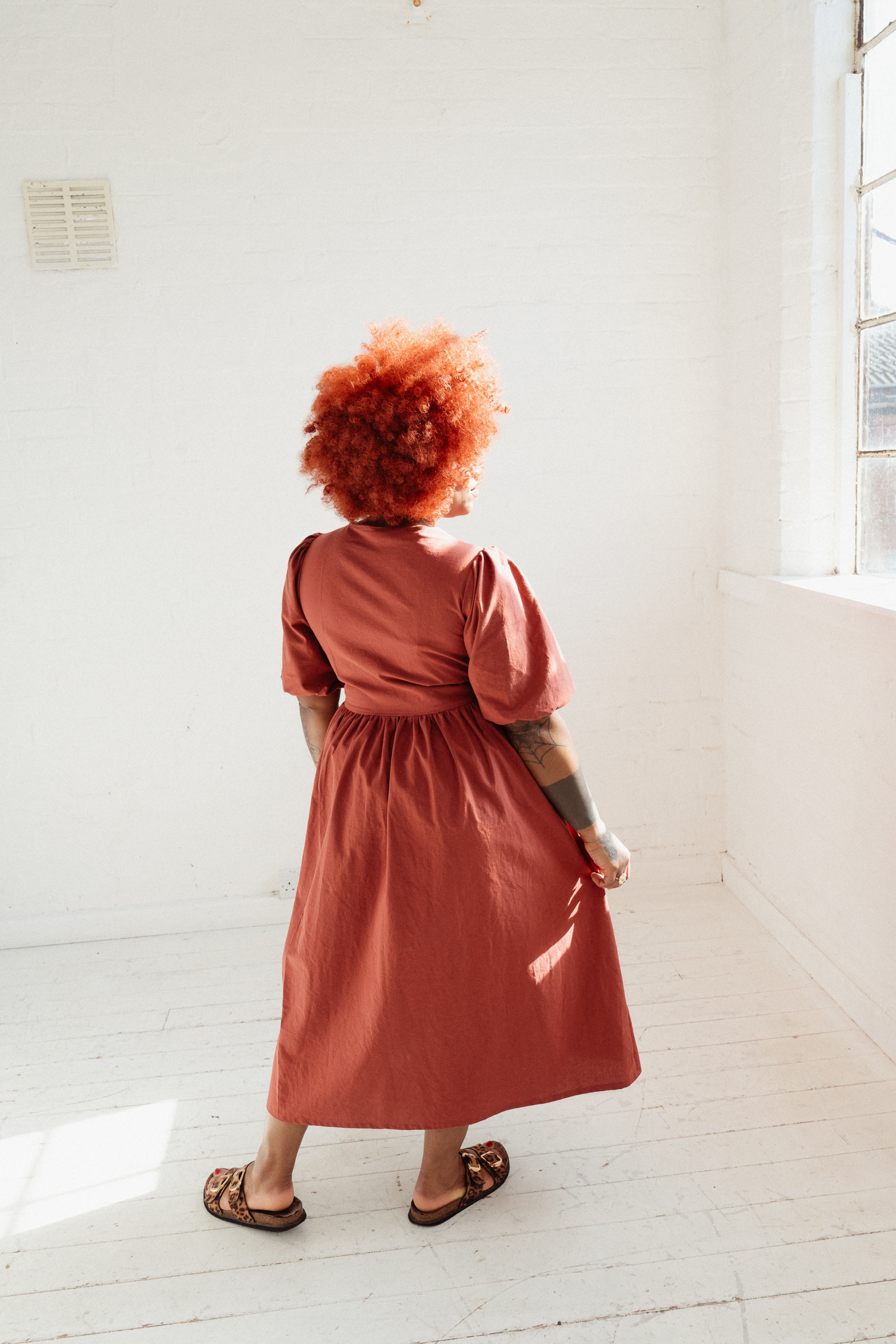 Ready to ship - The Heather Dress in Sandalwood Size 16