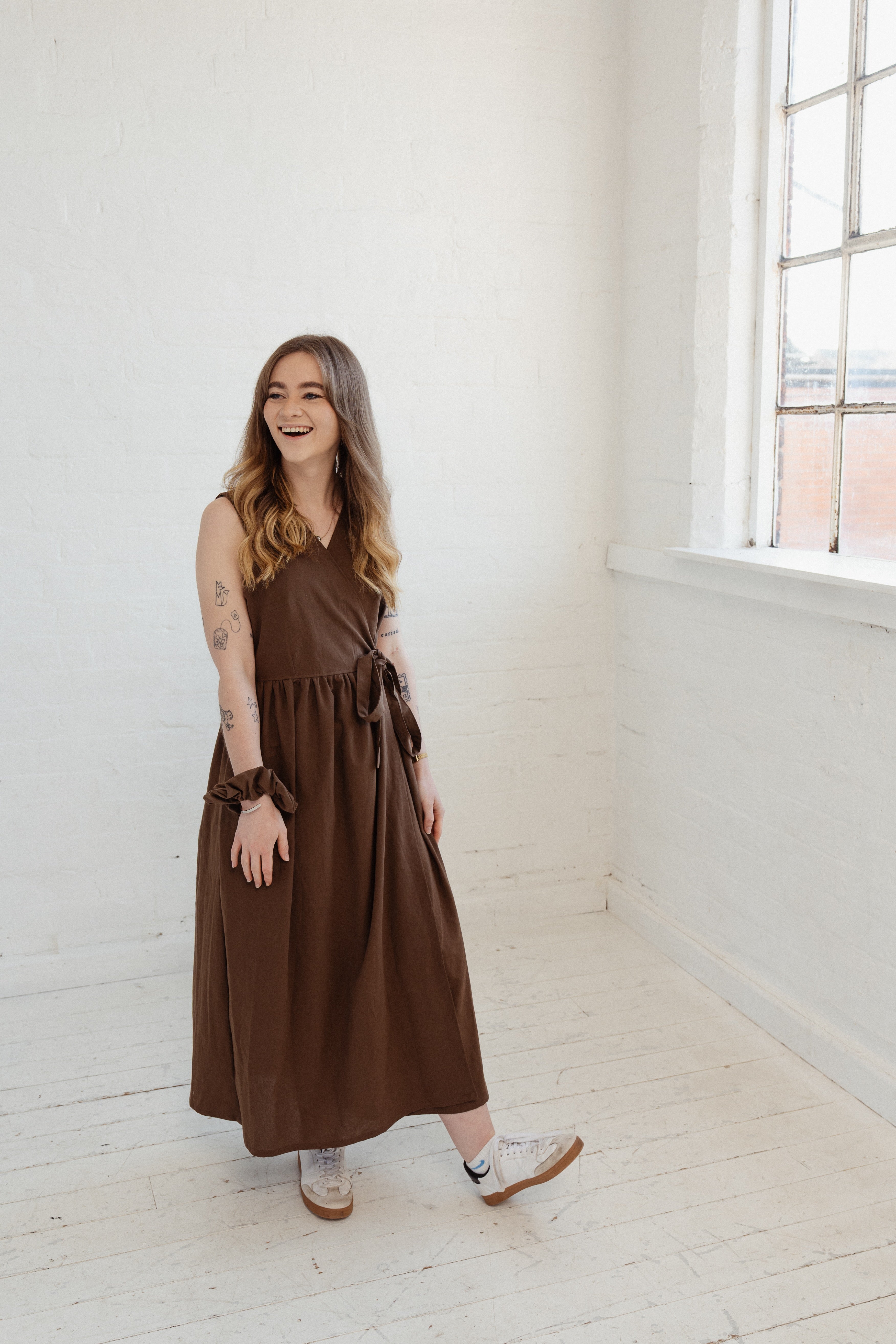 Made To Order - Heather Wrap Dress in Sustainable Cotton