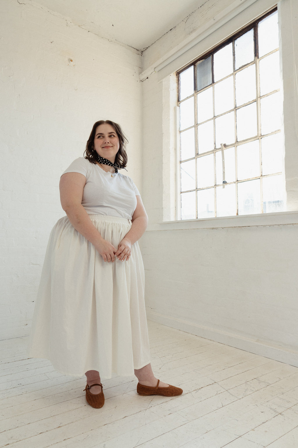 Ready to ship - The Bloom Skirt in Ivory Size 18