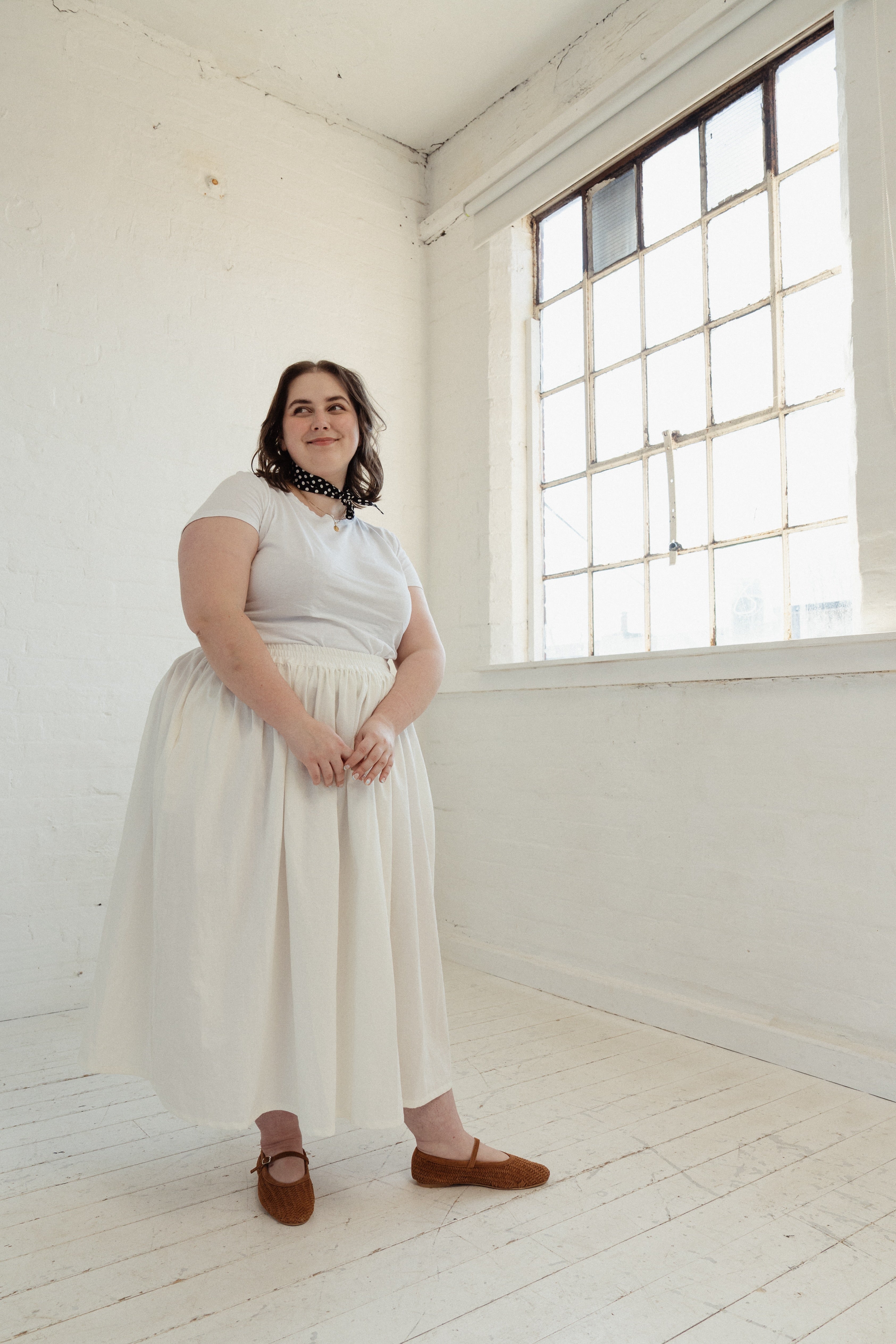 Ready to ship - The Bloom Skirt in Ivory Size 18