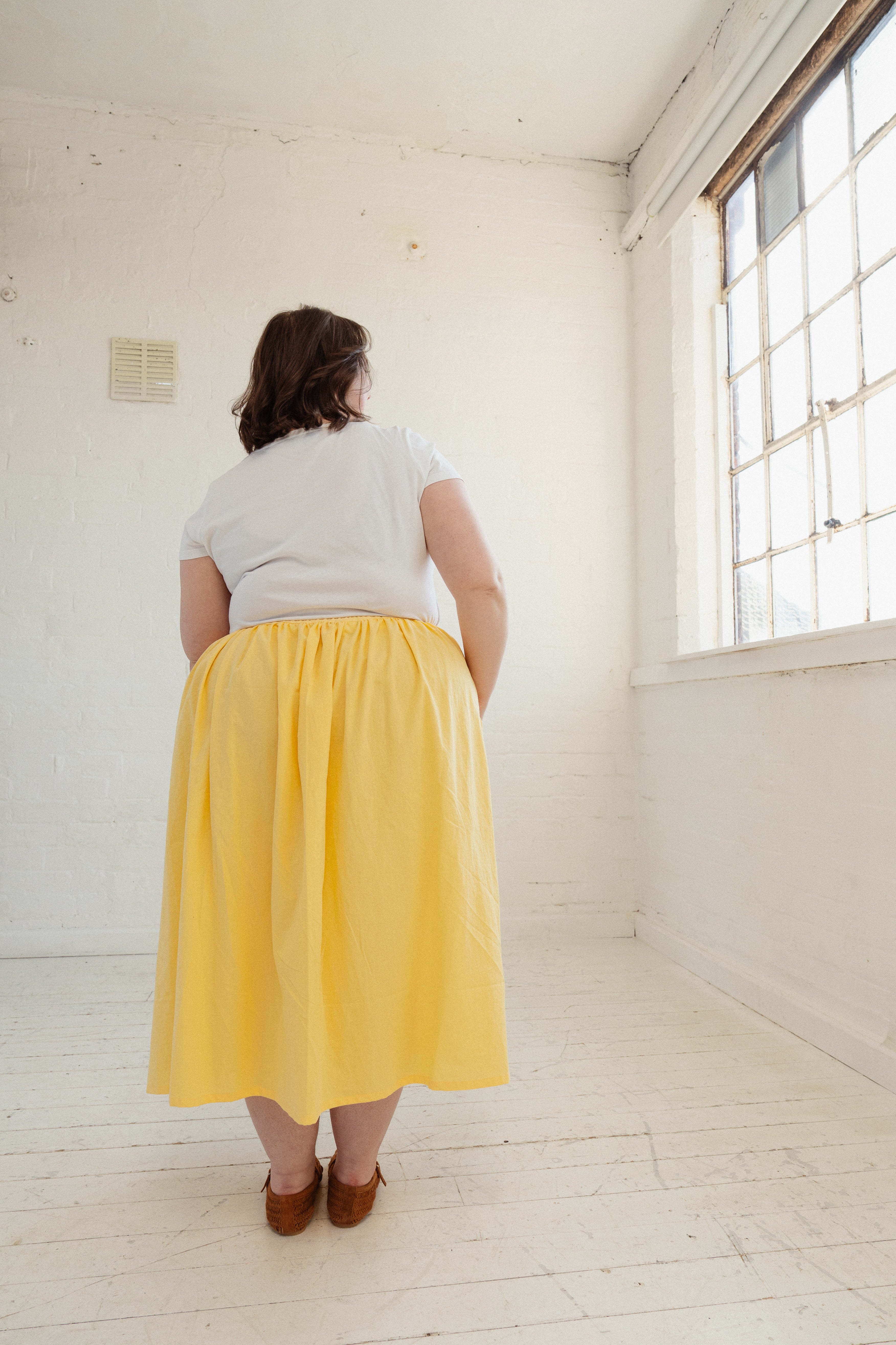 Made To Order - Bloom Midi Skirt in Sustainable Cotton Fabric