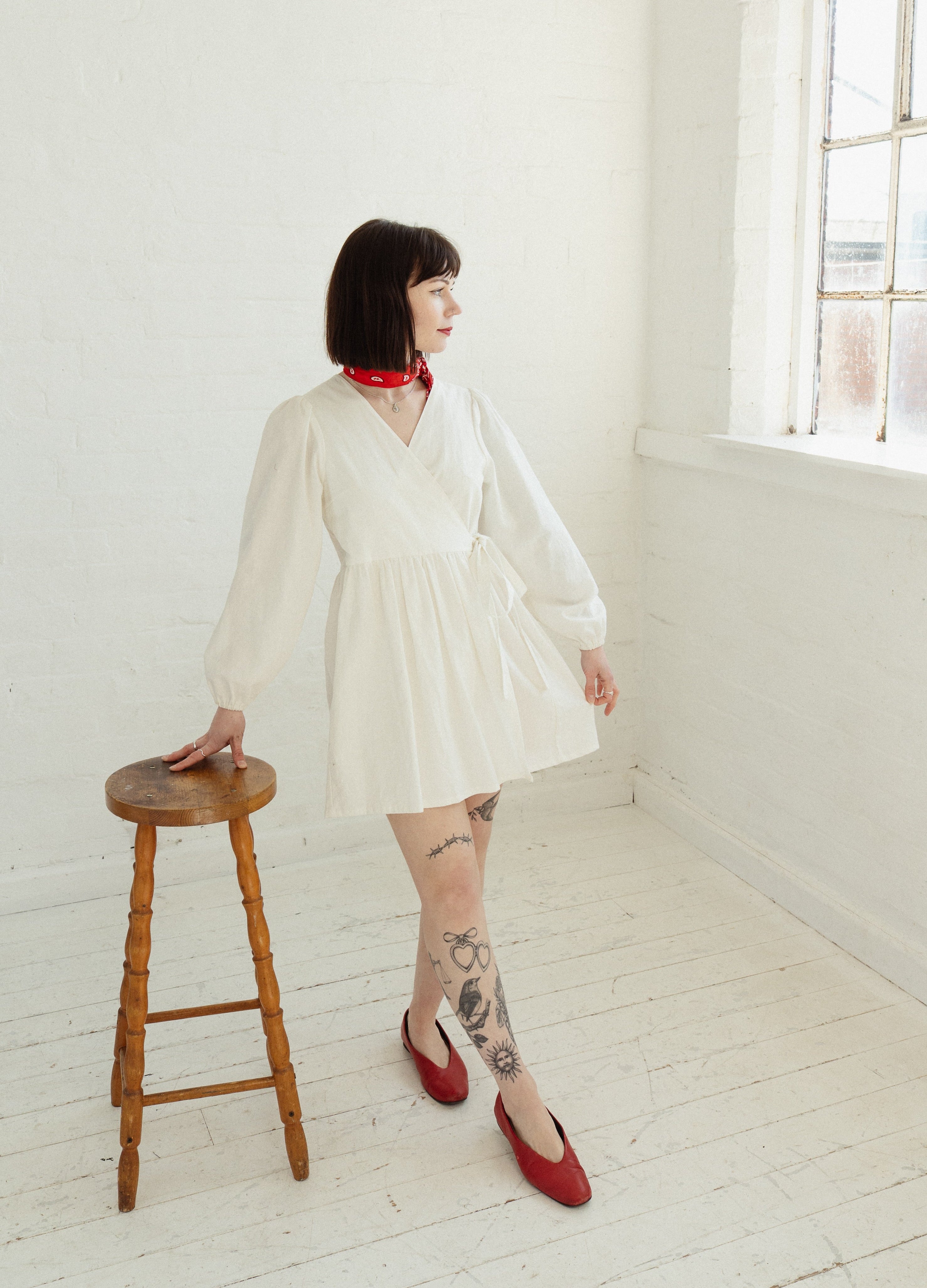 Made To Order - Heather Wrap Dress in Sustainable Cotton