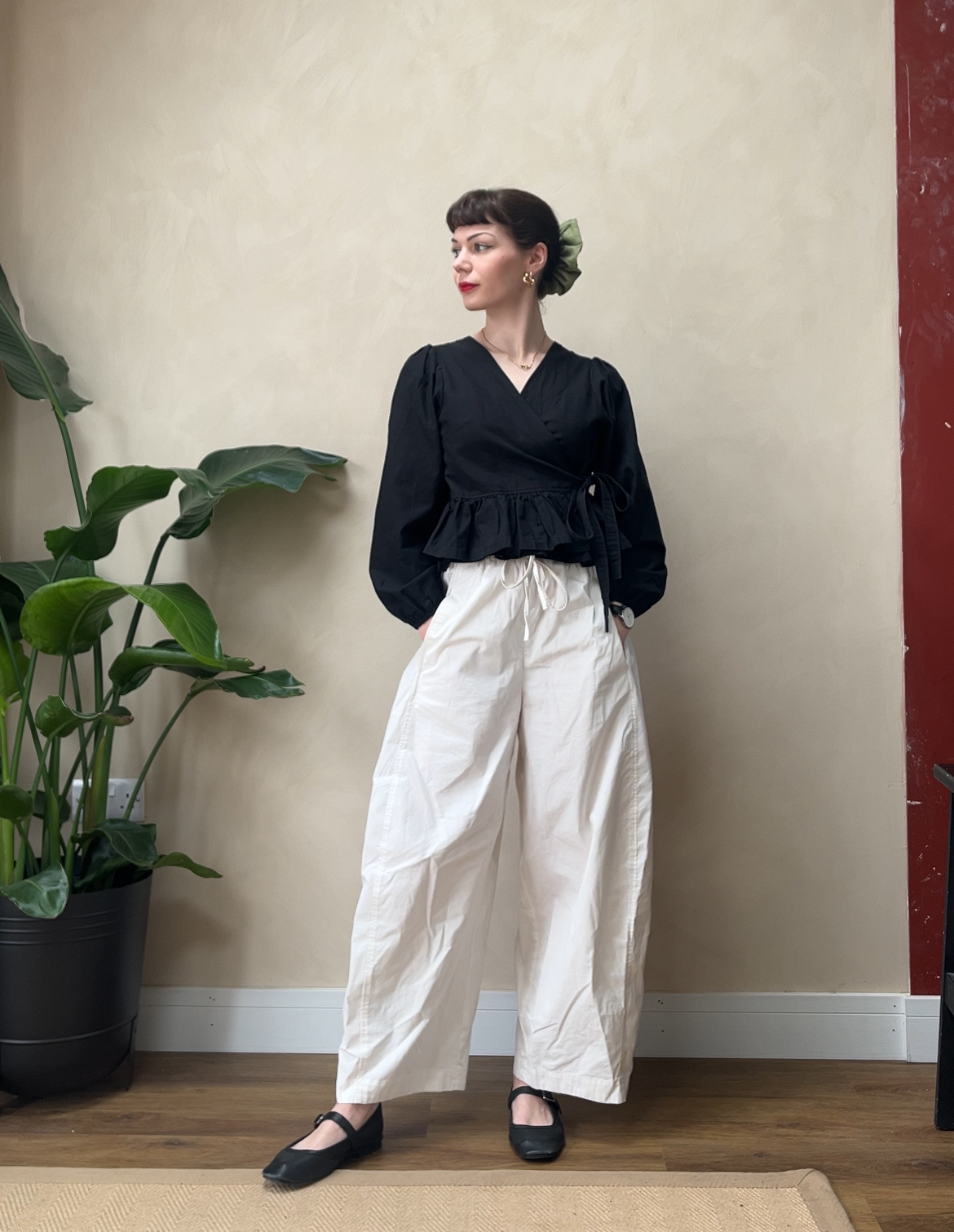 Heather Wrap Blouse in Sustainable Cotton